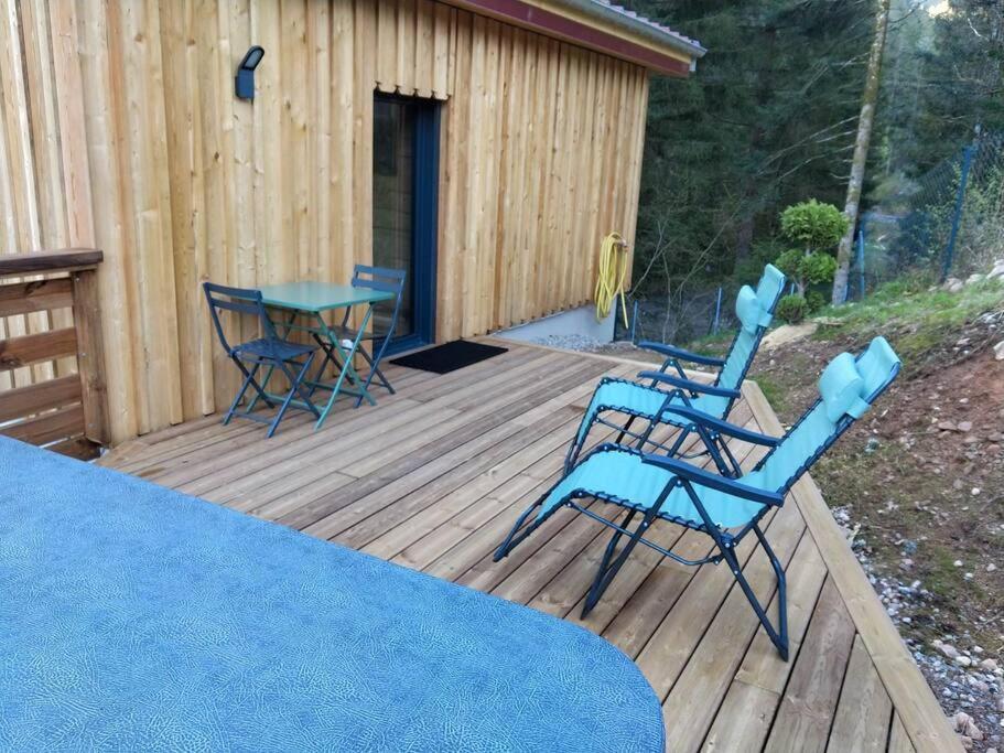 Le Refuge Perche Du Saut De La Bourrique Spa, Terrain Cloture Gérardmer Exterior photo